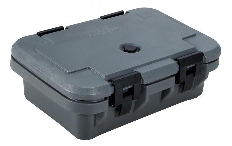 Gray Insulated Food Pan Carrier with 4� Depth